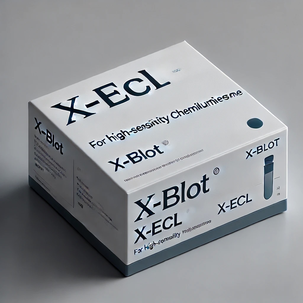 dalle-2025-04-09-163614-a-minimalist-and-professional-product-packaging-design-for-a-laboratory-reagent-named-x-ecl-with-the-brand-name-x-blot-the-box-should-be-c